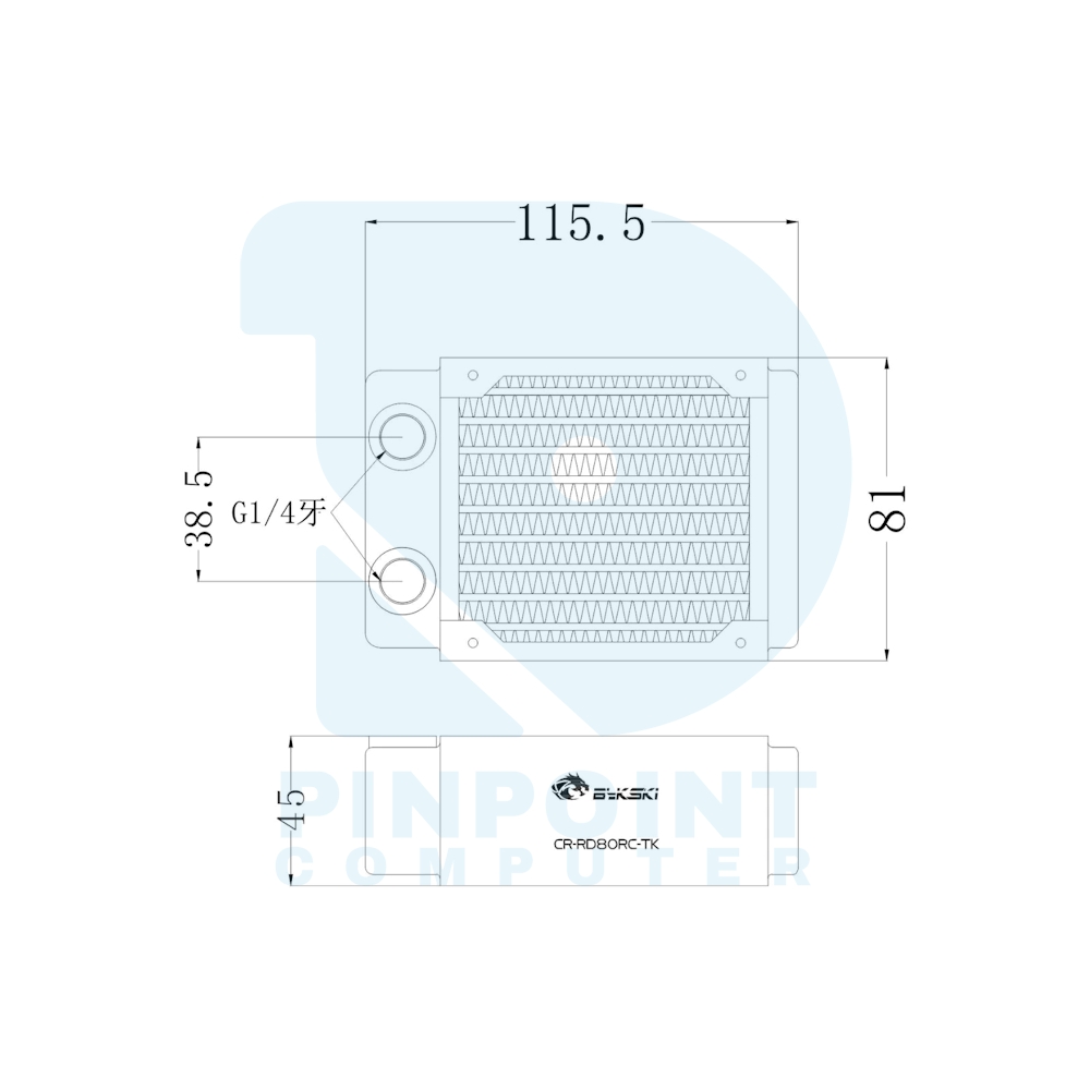 bykski copper radiator rc series 45mm thickness for 80mm fan cr rd80rc tk / cr rd80x2rc tk / cr rd80x3rc tk / cr rd80x4rc tk bykski copper radiator rc series 45mm thickness for 80mm fan cr rd80rc tk / cr rd80x2rc tk / cr rd80x3rc tk / cr rd80x4rc tk