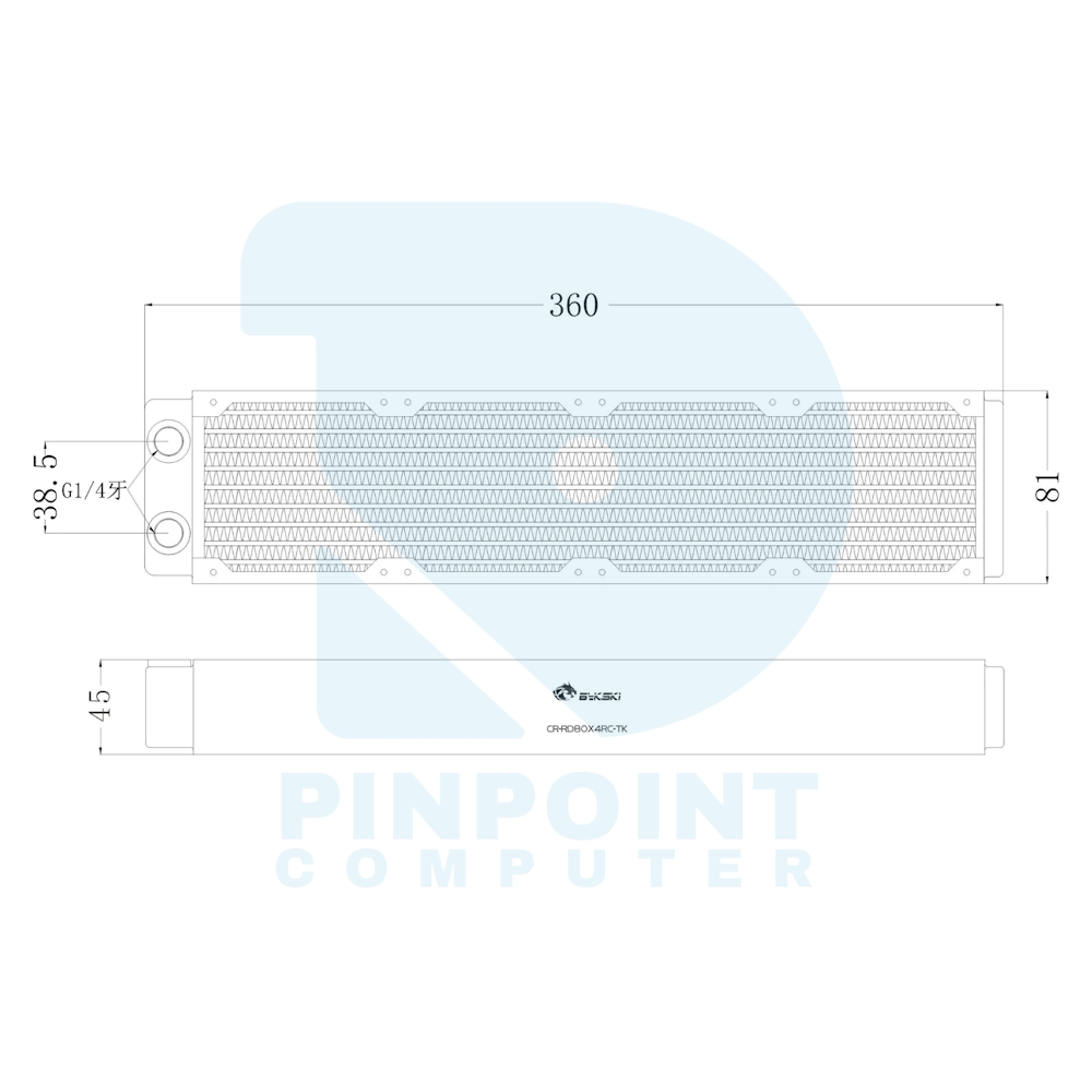 bykski copper radiator rc series 45mm thickness for 80mm fan cr rd80rc tk / cr rd80x2rc tk / cr rd80x3rc tk / cr rd80x4rc tk bykski copper radiator rc series 45mm thickness for 80mm fan cr rd80rc tk / cr rd80x2rc tk / cr rd80x3rc tk / cr rd80x4rc tk