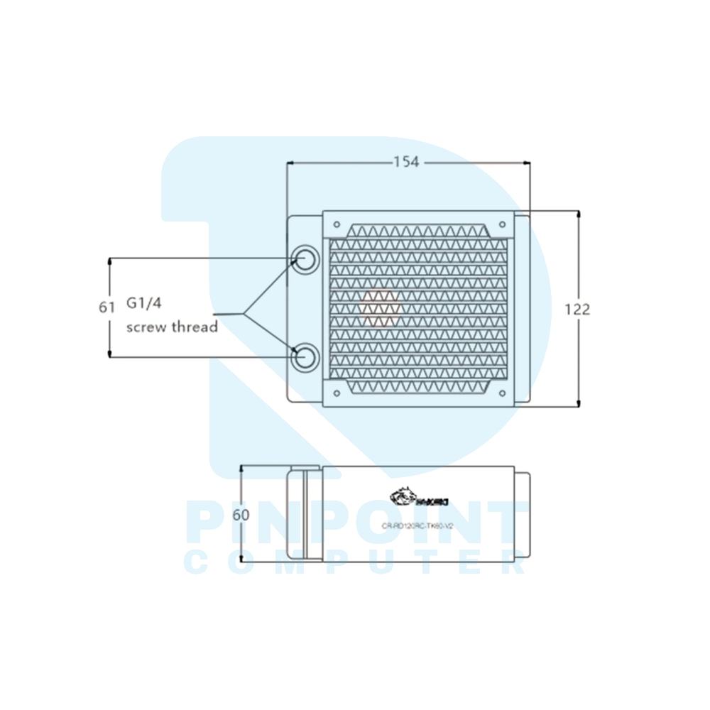 bykski copper radiator rc series 60mm thickness cr rd120rc tk60 v2 / cr rd240rc tk60 v2 / cr rd360rc tk60 v2 / cr rd480rc tk60 v2 bykski copper radiator rc series 60mm thickness cr rd120rc tk60 v2 / cr rd240rc tk60 v2 / cr rd360rc tk60 v2 / cr rd480rc tk60 v2