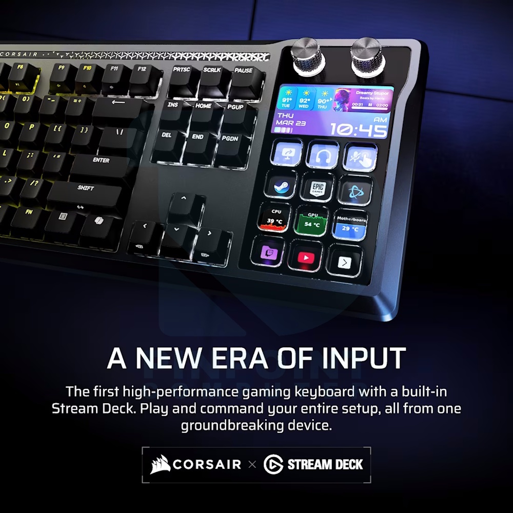 corsair galleon 100 sd stream deck integrated mechanical keyboard corsair galleon 100 sd stream deck integrated mechanical keyboard