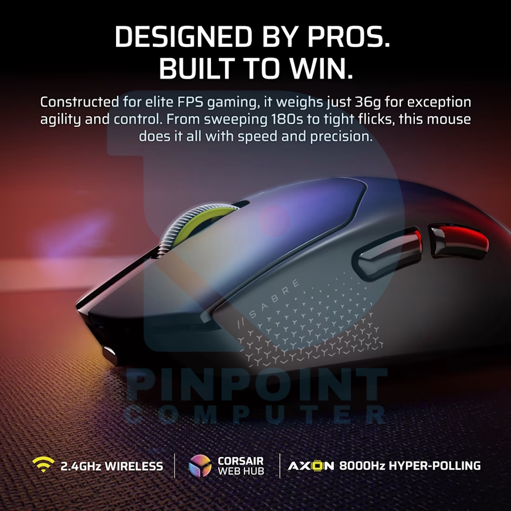 corsair sabre v2 pro ultralight wireless gaming mouse corsair sabre v2 pro ultralight wireless gaming mouse