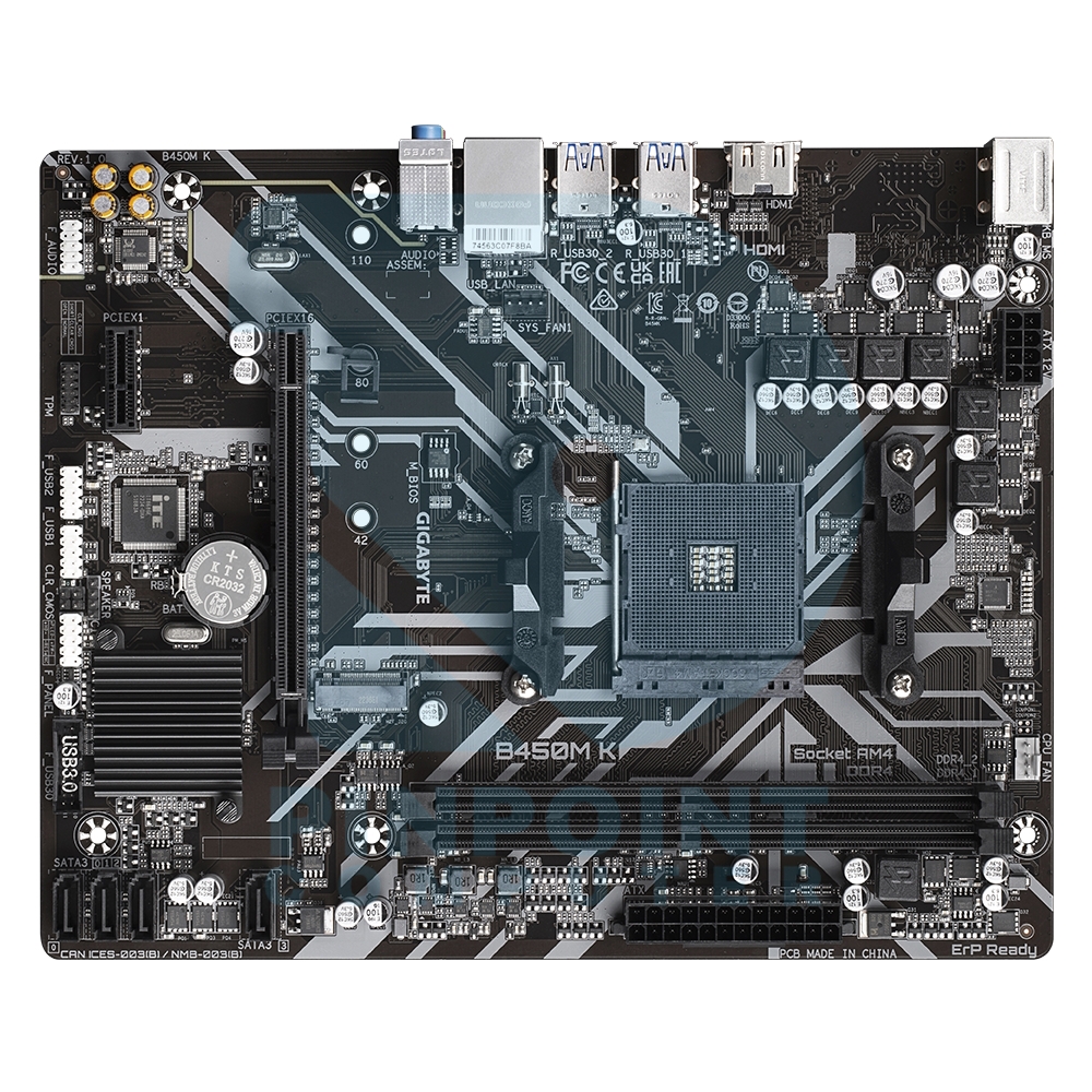 gigabyte b450m k amd motherboard gigabyte b450m k amd motherboard