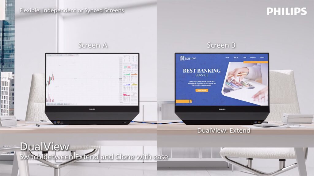 philips rilis monitor unik 24b2d5300 dengan layar bolak balik 2