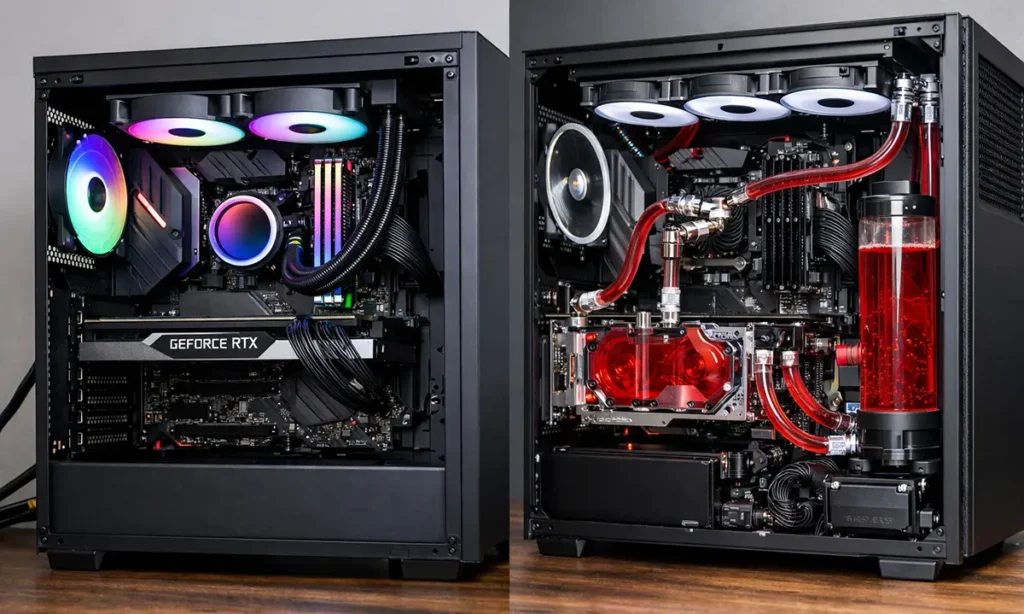 aio vs custom water cooling