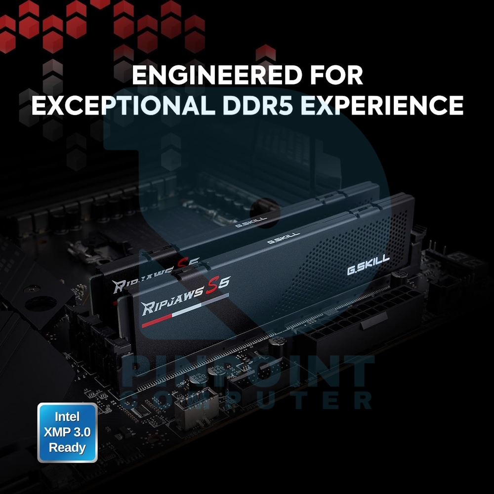 g.skill ripjaws s5 48gb (2x24gb) ddr5 6400 mt/s cl36 48 48 102 1.40v intel xmp g.skill ripjaws s5 48gb (2x24gb) ddr5 6400 mt/s cl36 48 48 102 1.40v intel xmp