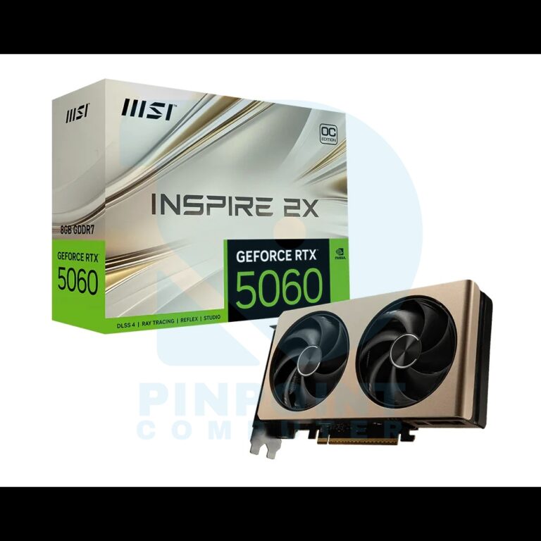 MSi GeForce RTX 5060 8G INSPIRE 2X OC msi geforce rtx 5060 8g inspire 2x oc 01