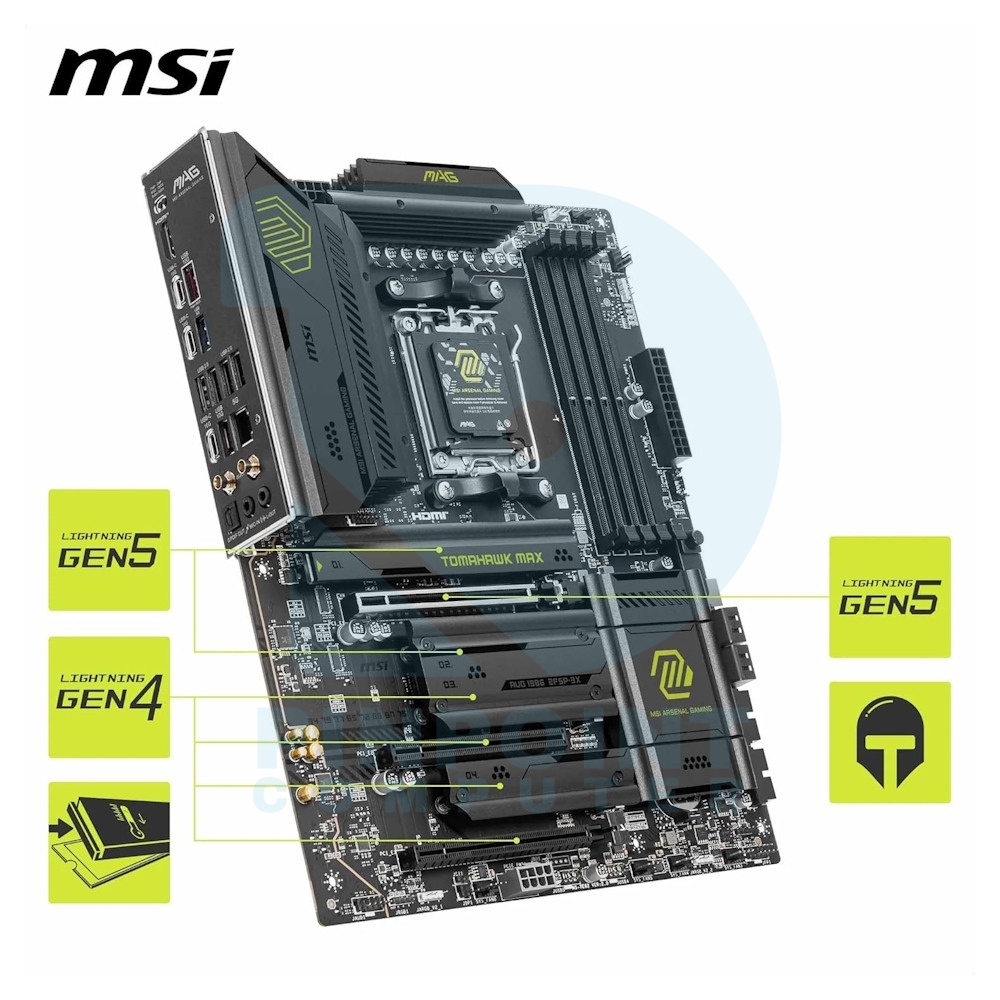 msi mag b850 tomahawk max wifi amd motherboard 05 msi mag b850 tomahawk max wifi amd motherboard 05