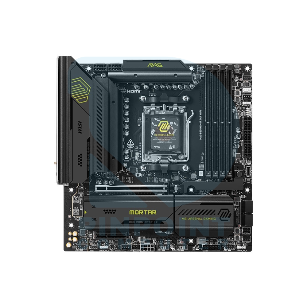 msi mag b850m mortar wifi amd motherboard 02 msi mag b850m mortar wifi amd motherboard 02