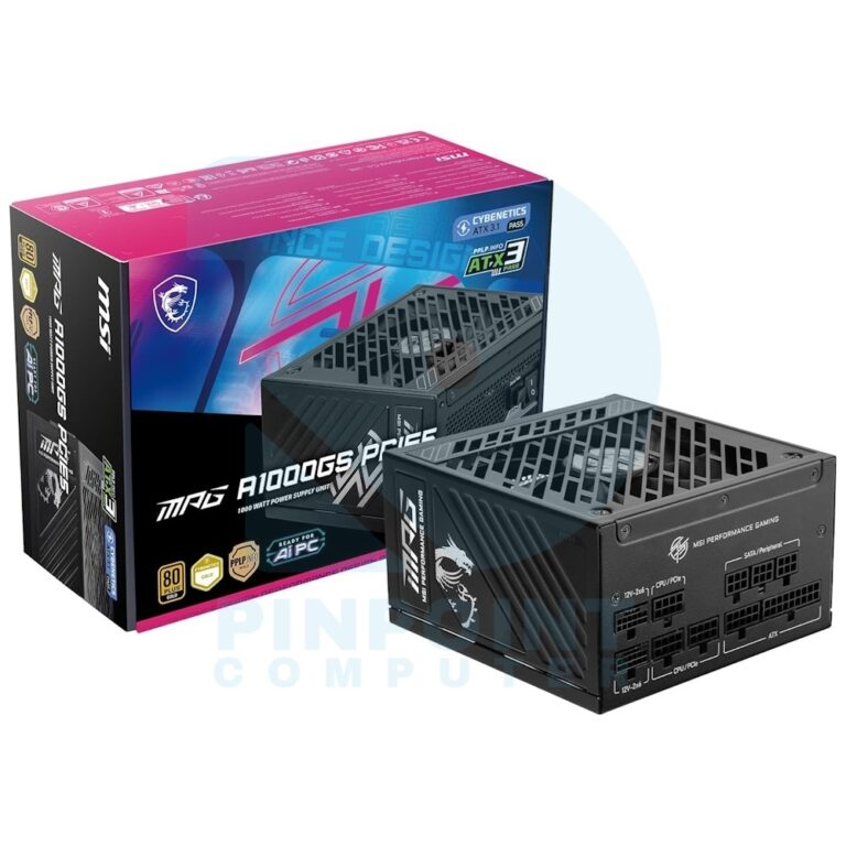 MSi MPG A1000GS PCIE5 80 Plus Gold Power Supply msi mpg a1000gs pcie5 80 plus gold power supply 02