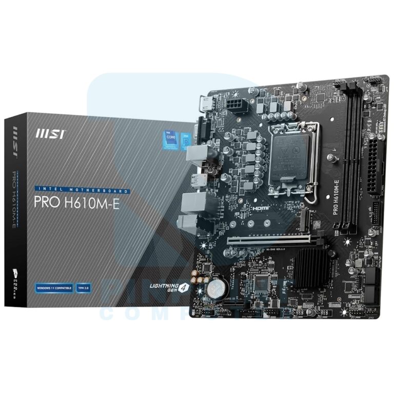 MSi PRO H610M-E Intel Motherboard msi pro h610m e intel motherboard 01