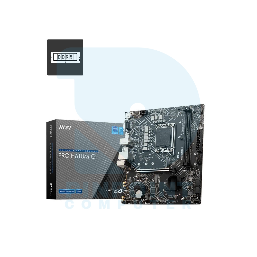 msi pro h610m g ddr5 intel motherboard 01 msi pro h610m g ddr5 intel motherboard 01