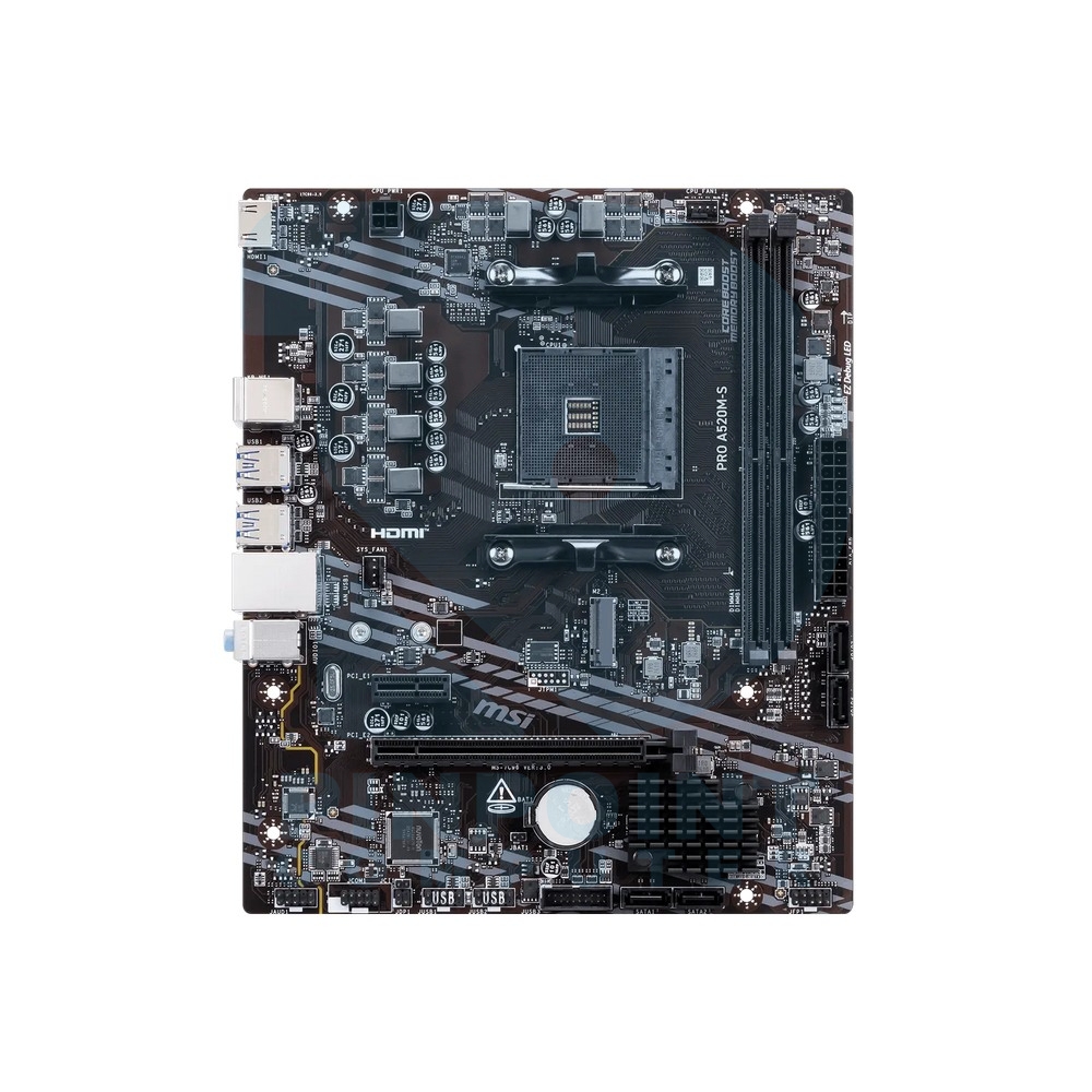 msi pro a520m s amd motherboard 02 msi pro a520m s amd motherboard 02