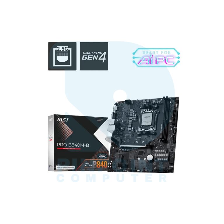 msi pro b840m b amd motherboard 01