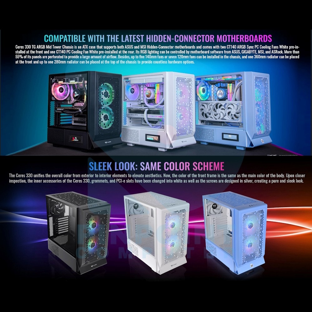 thermaltake ceres 330 tg argb mid tower chassis 05 thermaltake ceres 330 tg argb mid tower chassis 05