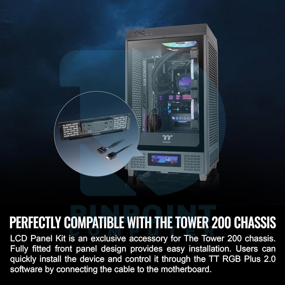 thermaltake lcd panel kit for the tower 200 04 thermaltake lcd panel kit for the tower 200 04