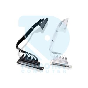 thermaltake pci e 4.0 dual 90 degree riser cable 400mm 01