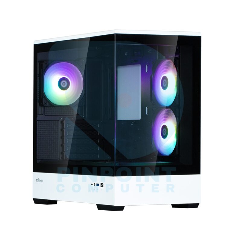 Zalman P30 BW Micro ATX Mini Tower PC Case zalman p30 bw micro atx mini tower pc case 01