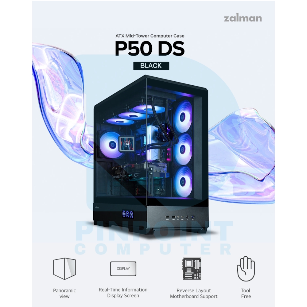 zalman p50 ds atx mid tower pc case 02 zalman p50 ds atx mid tower pc case 02