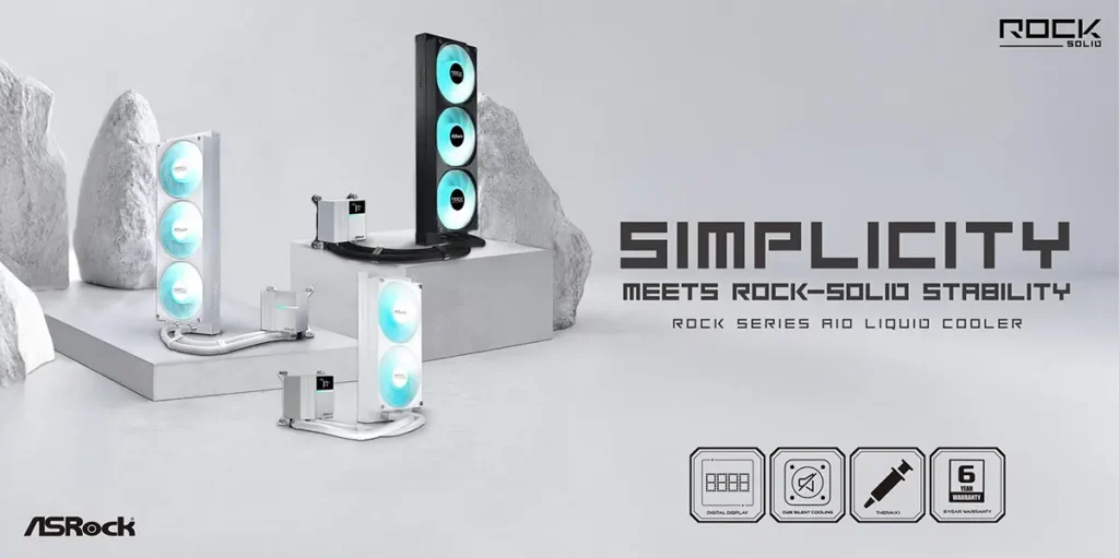 asrock rilis aio cooler rock series 1