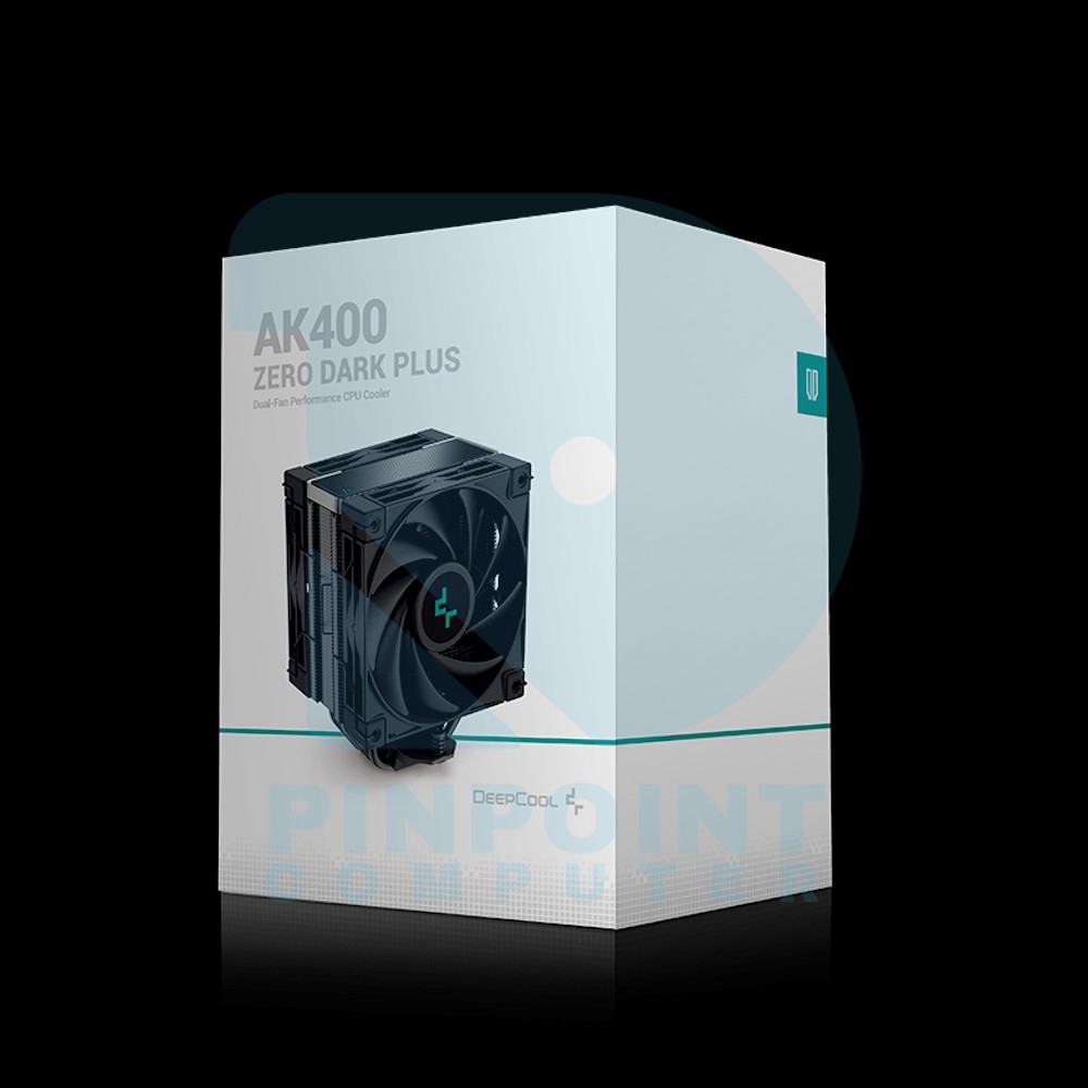 deepcool ak400 zero dark plus dual fan performance cpu cooler 01 deepcool ak400 zero dark plus dual fan performance cpu cooler 01