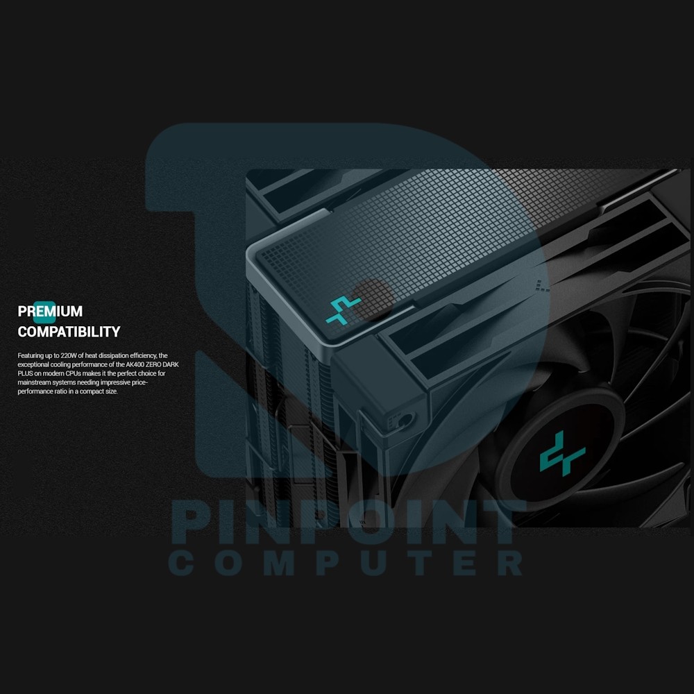 deepcool ak400 zero dark plus dual fan performance cpu cooler 03 deepcool ak400 zero dark plus dual fan performance cpu cooler 03