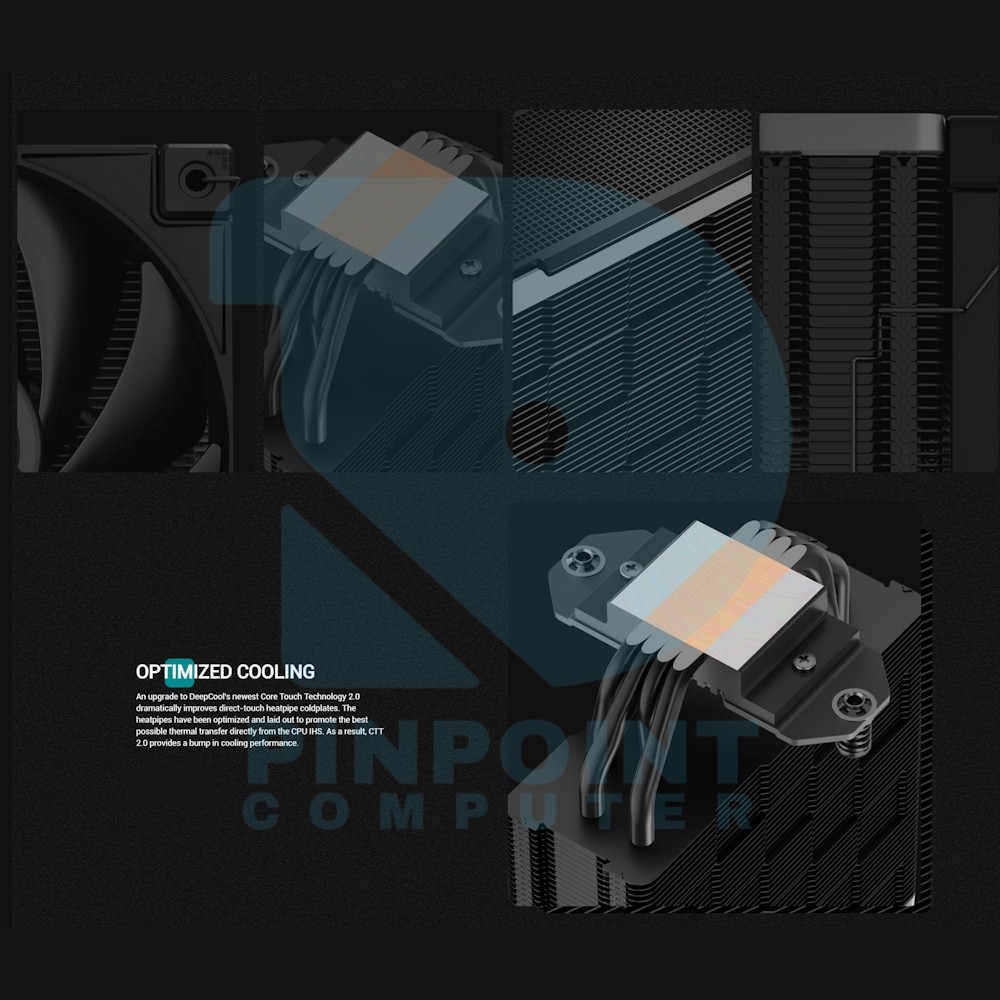 deepcool ak400 zero dark plus dual fan performance cpu cooler 04 deepcool ak400 zero dark plus dual fan performance cpu cooler 04