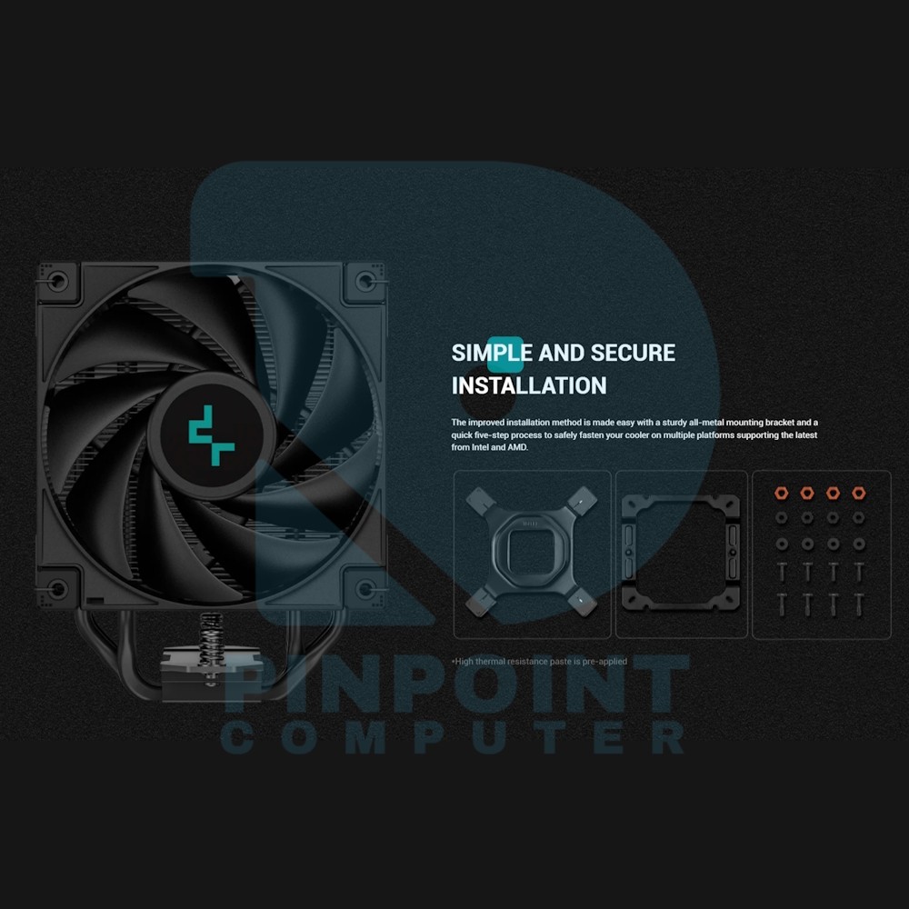 deepcool ak400 zero dark plus dual fan performance cpu cooler 06 deepcool ak400 zero dark plus dual fan performance cpu cooler 06