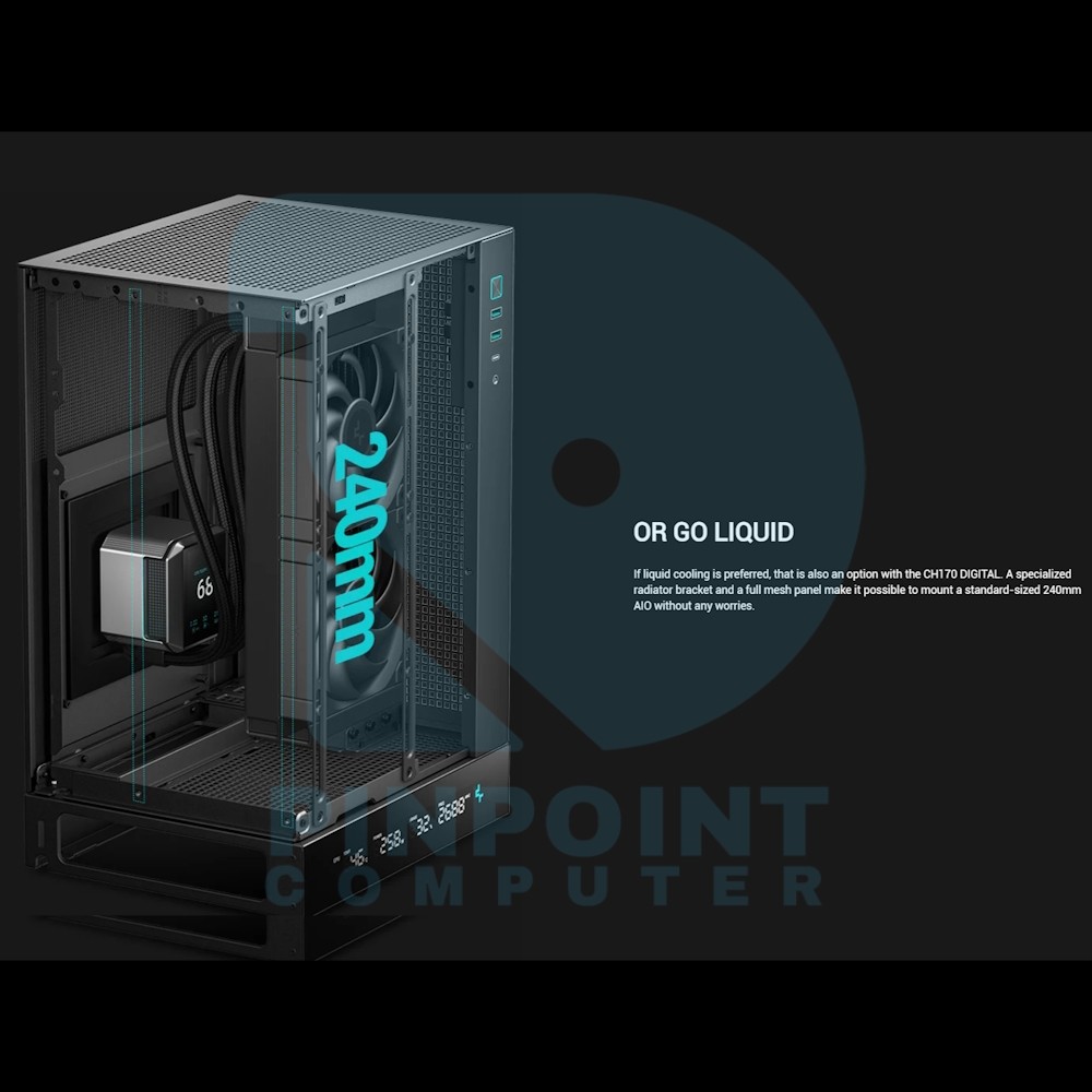 deepcool ch170 digital vertical mini itx with data screen 05 deepcool ch170 digital vertical mini itx with data screen 05
