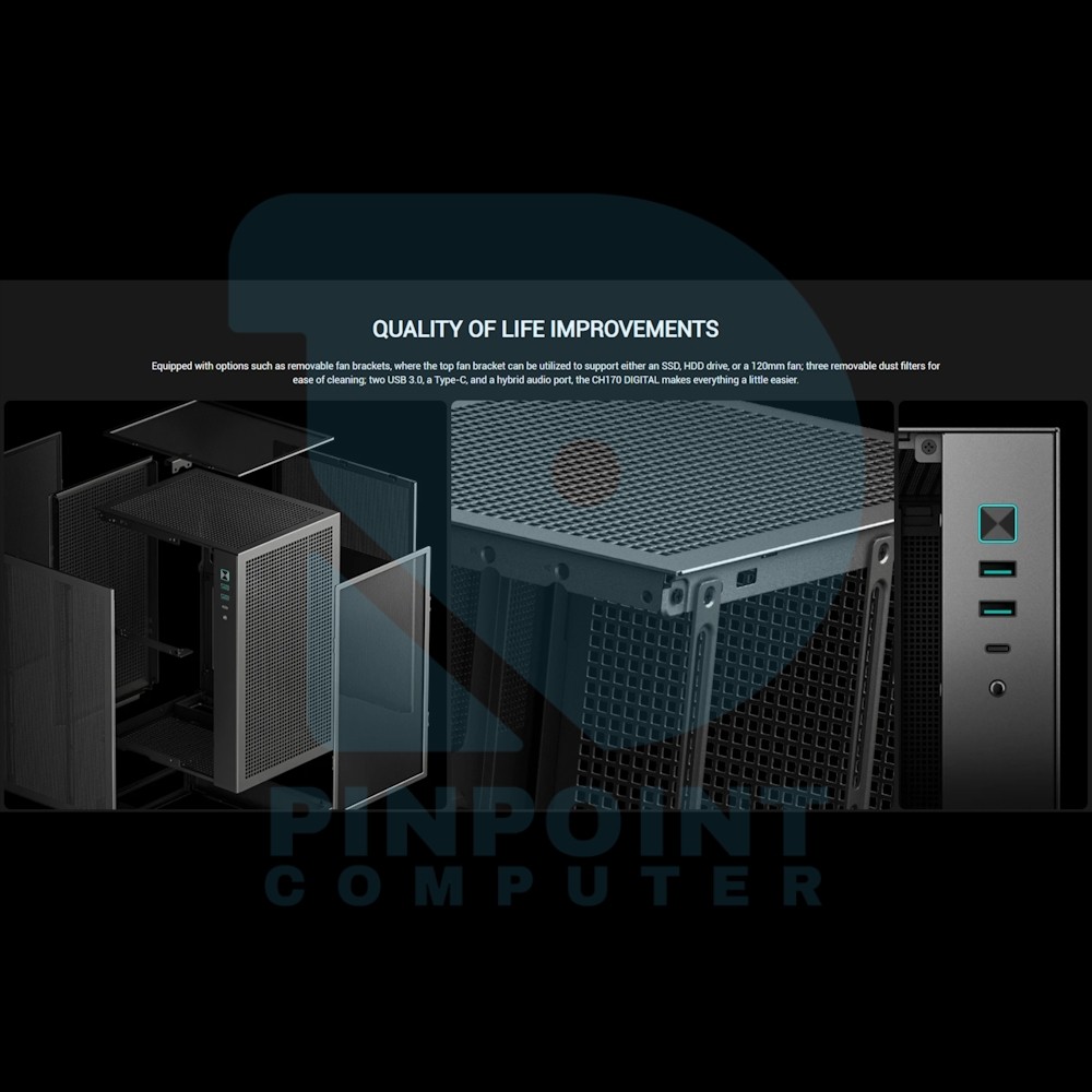 deepcool ch170 digital vertical mini itx with data screen 08 deepcool ch170 digital vertical mini itx with data screen 08