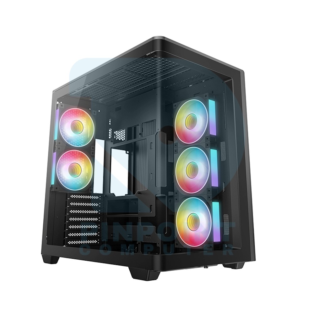 deepcool cg590u 5f dual chamber curved glass panoramic pc case 01 deepcool cg590u 5f dual chamber curved glass panoramic pc case 01