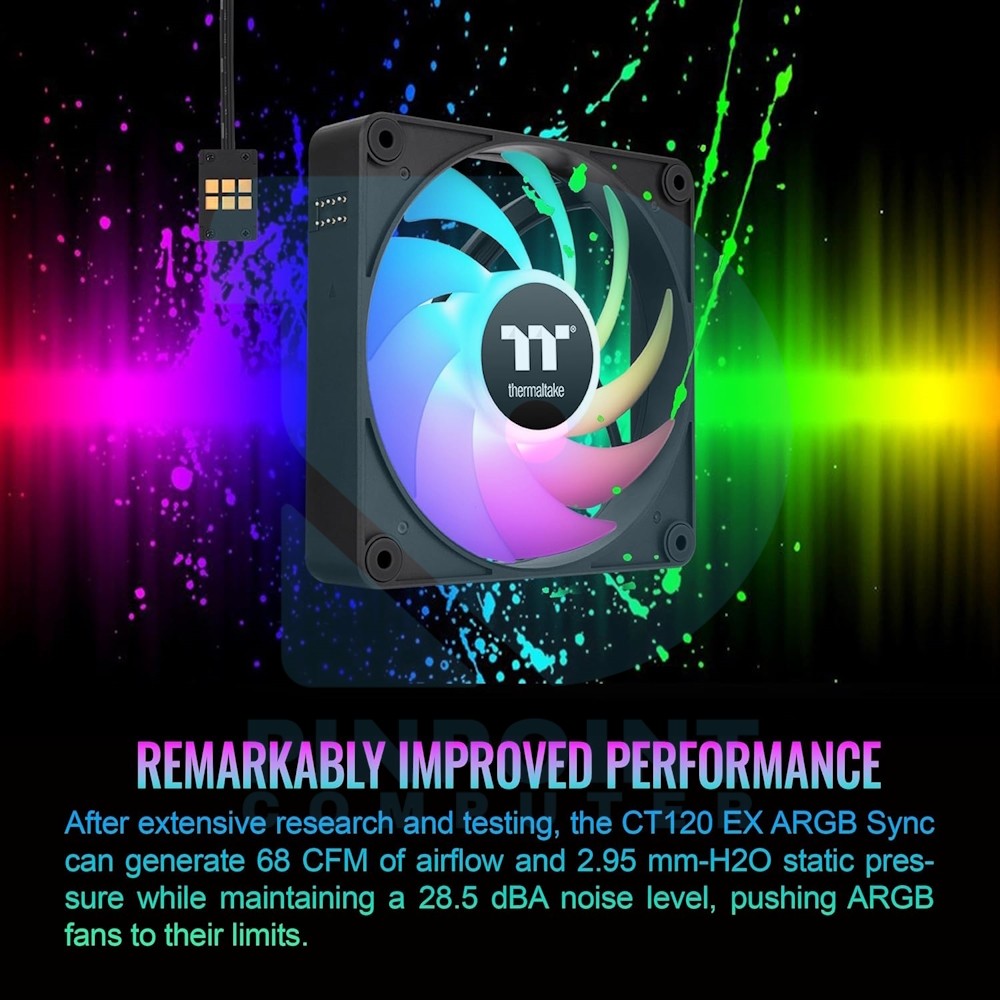 thermaltake ct120 ex argb sync pc cooling fan (3 fan pack) 05 thermaltake ct120 ex argb sync pc cooling fan (3 fan pack) 05