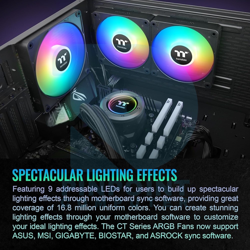thermaltake ct120 ex argb sync pc cooling fan (3 fan pack) 06 thermaltake ct120 ex argb sync pc cooling fan (3 fan pack) 06