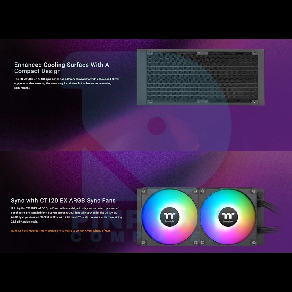 thermaltake th240 v2 ultra ex argb sync all in one liquid cooler 02 thermaltake th240 v2 ultra ex argb sync all in one liquid cooler 02