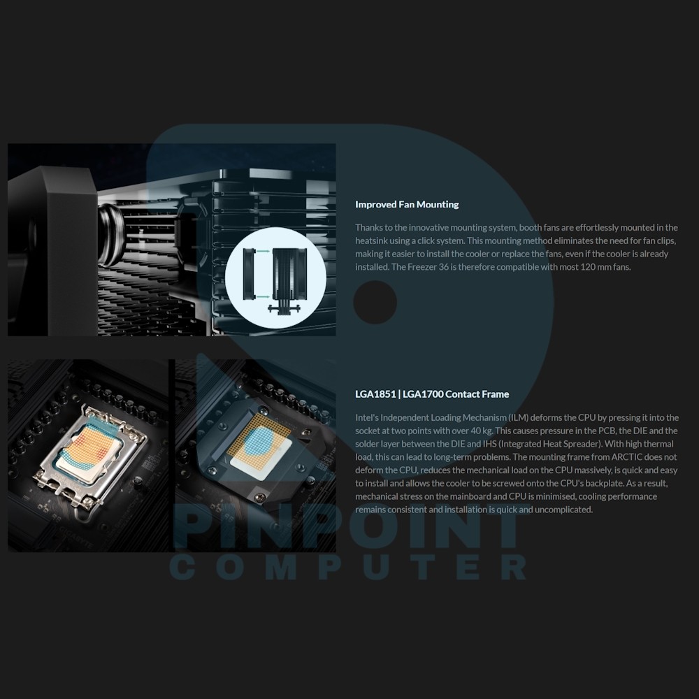 arctic freezer 36 multi compatible tower cpu cooler 05 arctic freezer 36 multi compatible tower cpu cooler 05