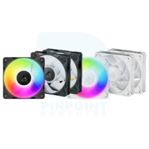 arctic p12 pro a rgb 120 mm a rgb pwm fan with cable splitter [3 pack] ut