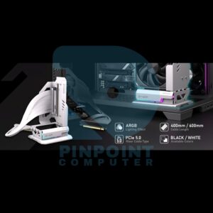ezdiy fab shield argb upright gpu mount pcie 5.0 riser cable 600mm 01