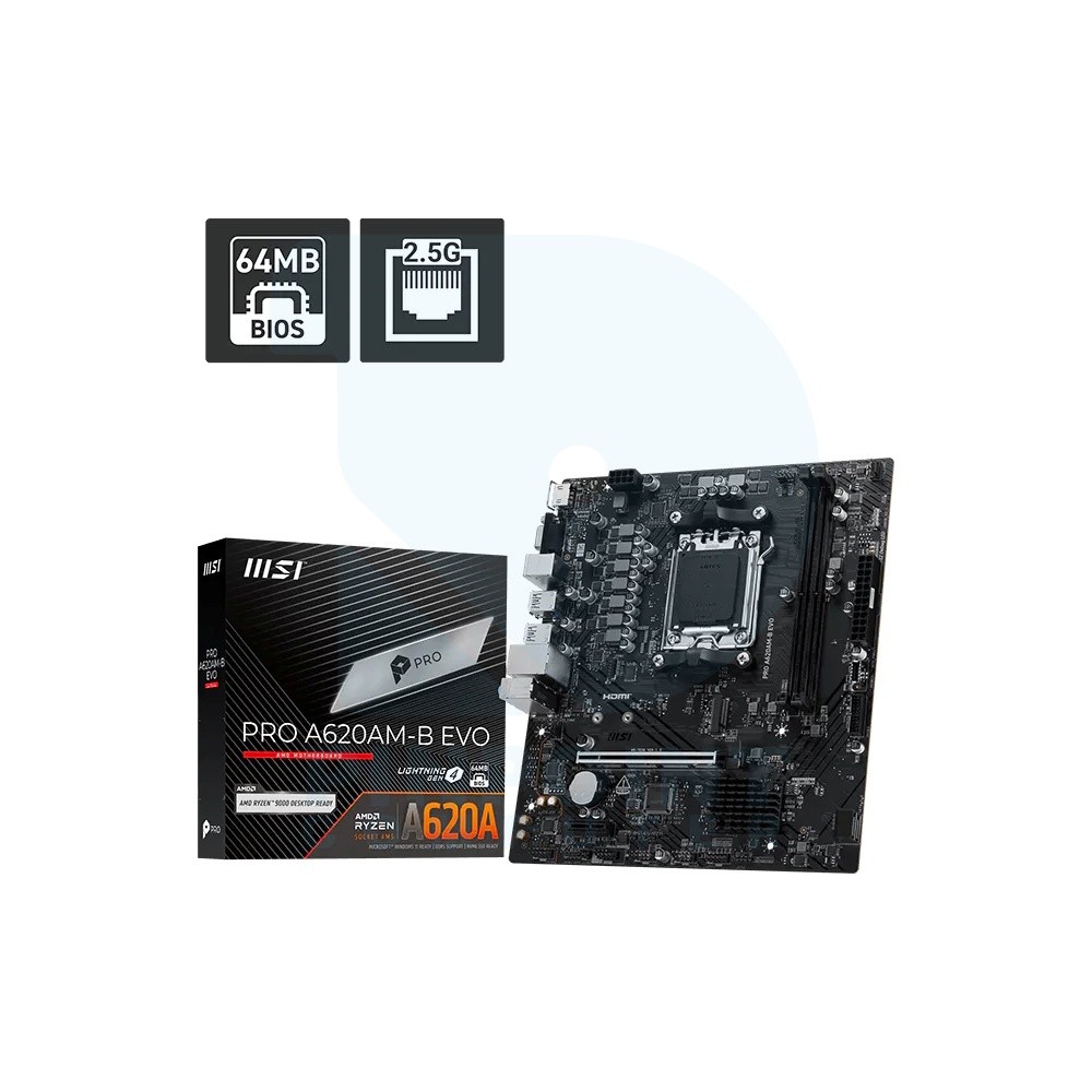 msi pro a620am b evo amd motherboard 01 msi pro a620am b evo amd motherboard 01