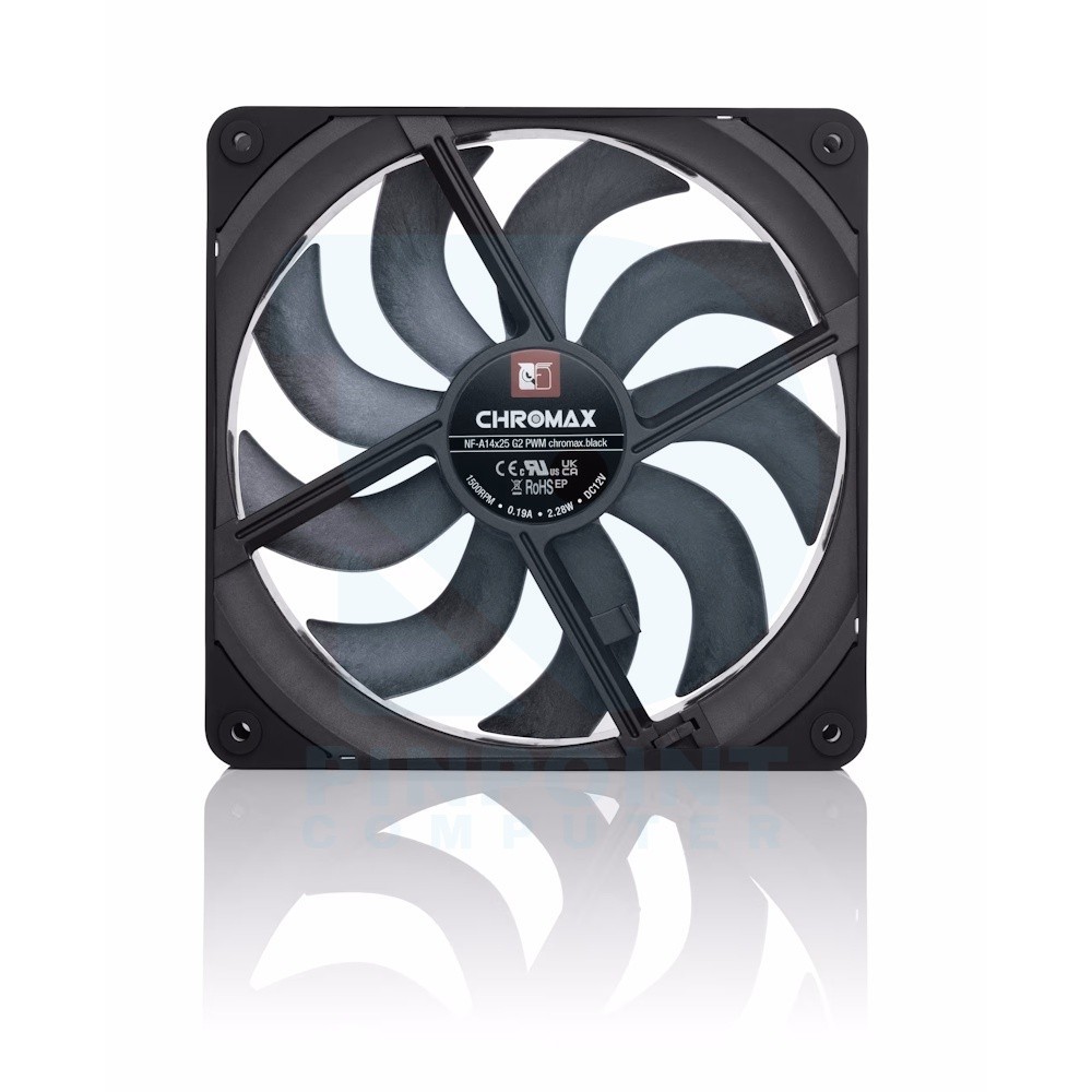 noctua nf a14x25 g2 pwm chromax.black next gen black 140mm fan case 02 noctua nf a14x25 g2 pwm chromax.black next gen black 140mm fan case 02