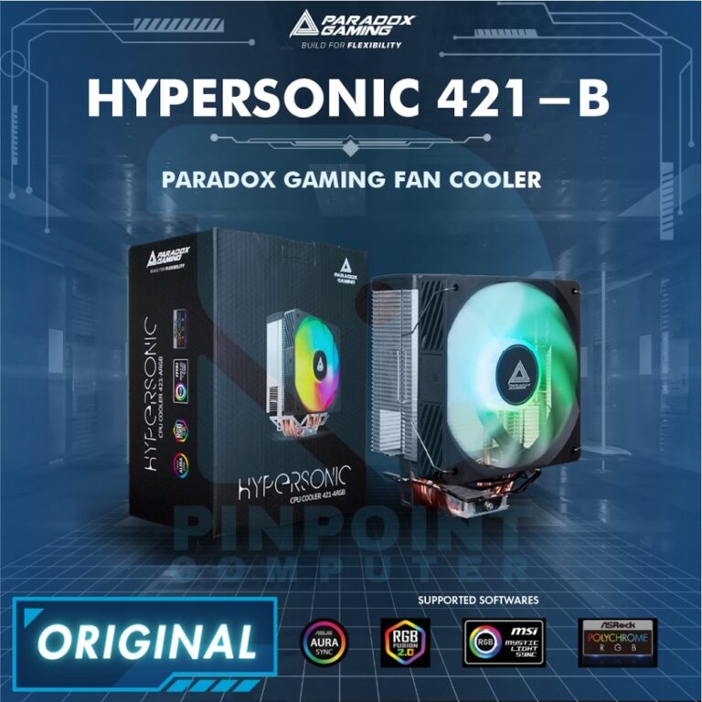 Paradox Gaming Hypersonic 421-B ARGB CPU Cooler paradox gaming hypersonic 421 b argb cpu cooler 01