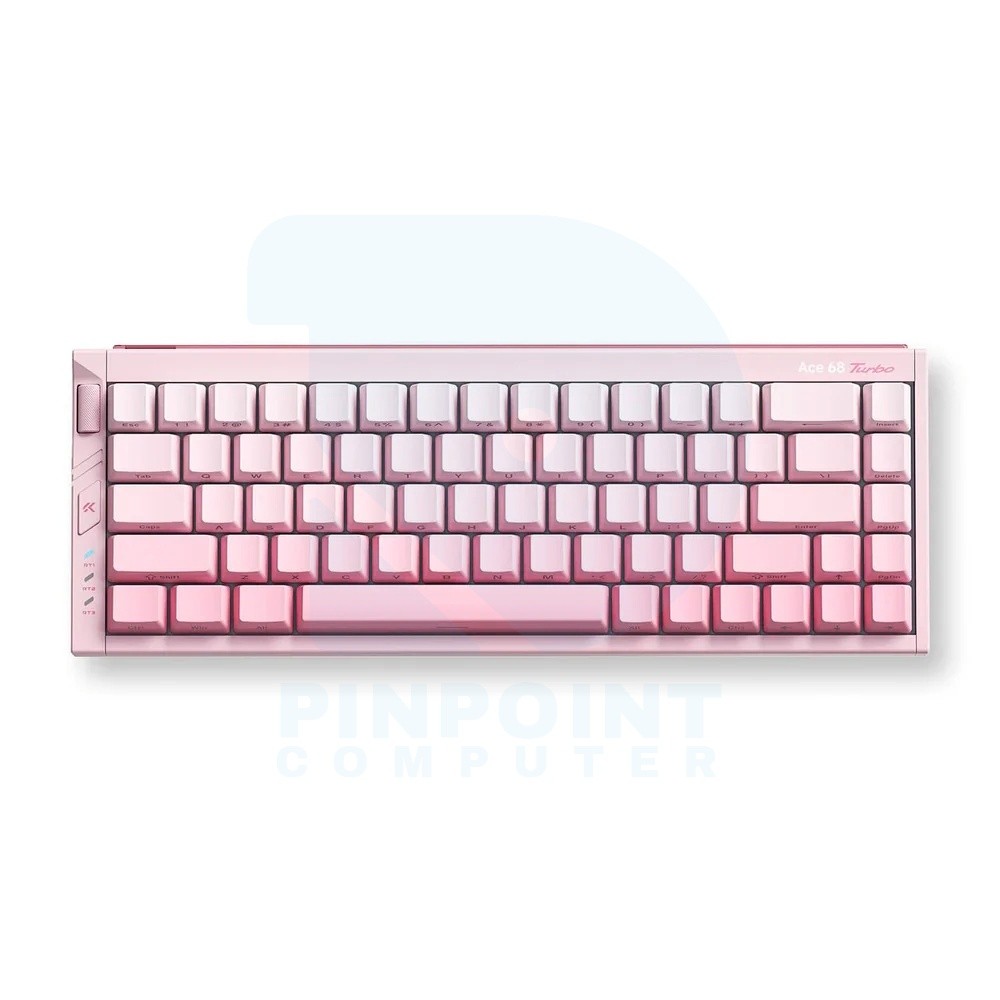 mchose ace 68 turbo full aluminum esports hall effect keyboard peachy pink mchose ace 68 turbo full aluminum esports hall effect keyboard peachy pink