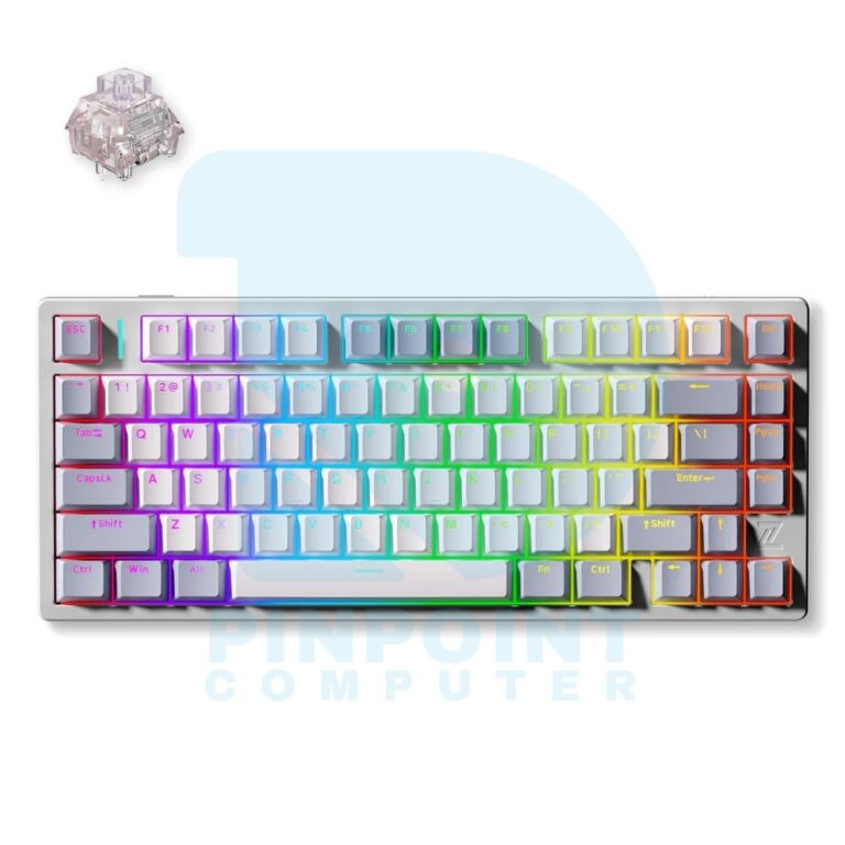 MCHOSE Z75 Metal Top Cover Mechanical Gaming Keyboard mchose z75 metal top cover mechanical gaming keyboard silver
